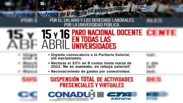Paro de 48hs en las Universidades Nacionales – La Bulla | Comunicación ...